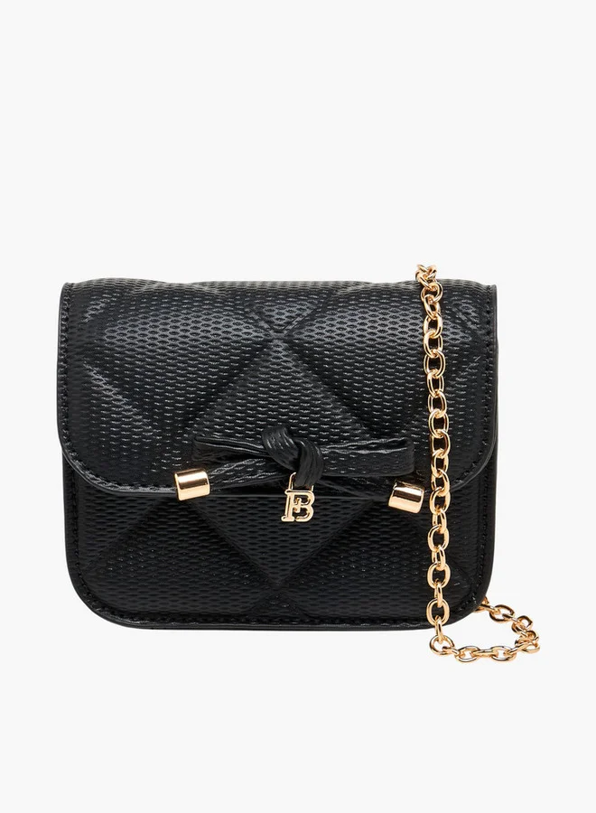 فلورا بيلا من شو إكسبرس Quilted Bow Detail Crossbody Bag With Chain Strap Ramadan Collection